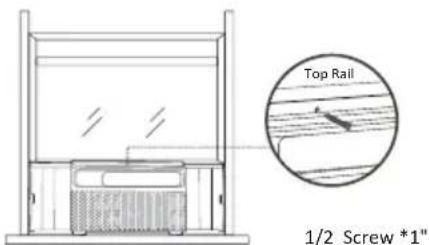 WHIRLPOOL WHAW-101IN - Step 9: Securing the Screw into the Top Rail - 1