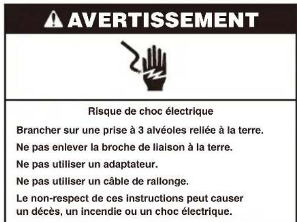 WHIRLPOOL WHAW-101IN - Cordon d'Alimentation Électrique - Tous les Modèles - 1