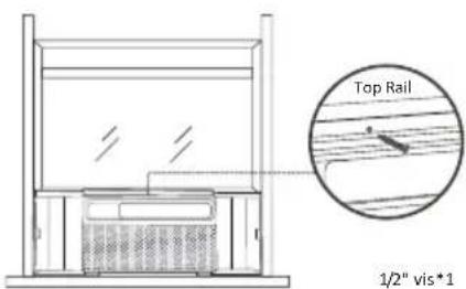 WHIRLPOOL WHAW-101IN - Etape 9: Fixation de la vis dans le nail supéieur - 1