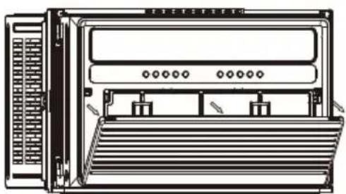 WHIRLPOOL WHAW-101IN - Retirada del Filtrto de Aire - 1