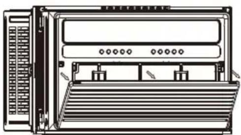 WHIRLPOOL WHAW-101IN - Air Filter Removal - 1