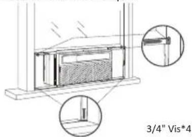 WHIRLPOOL WHAW-101IN - Étape 6: Fixation des supports latéraux - 1