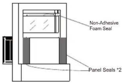 WHIRLPOOL WHAW-101IN - Step 11: Filling the Gap Between Sashes Applying the Panel Seals - 1