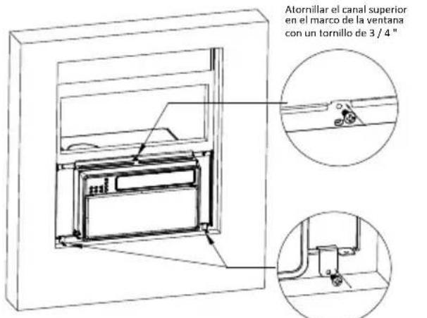 WHIRLPOOL WHAW-101IN - Si instalala un marco de ventana especial - 1