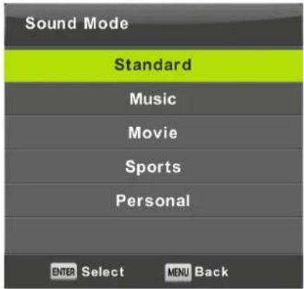 FAR LD24EGH244 - Sound Menu - 2
