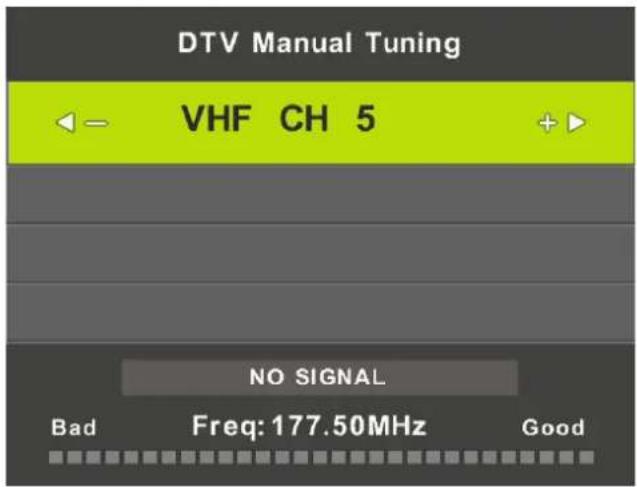 FAR LD24EGH244 - DTV Manual Tuning - 1