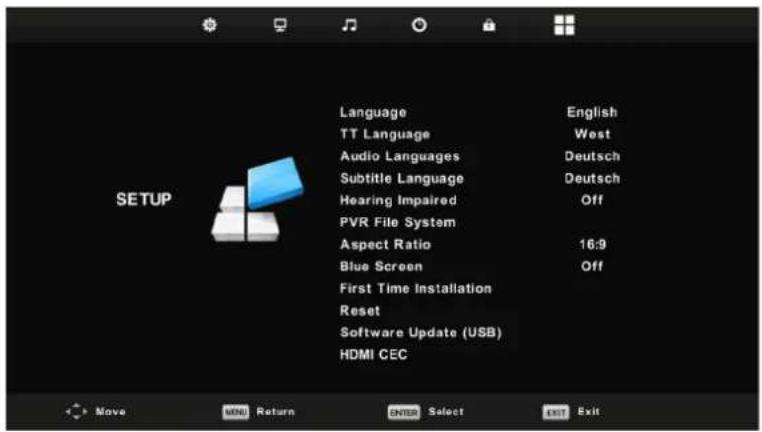 FAR LD24EGH244 - Setup Menu - 1