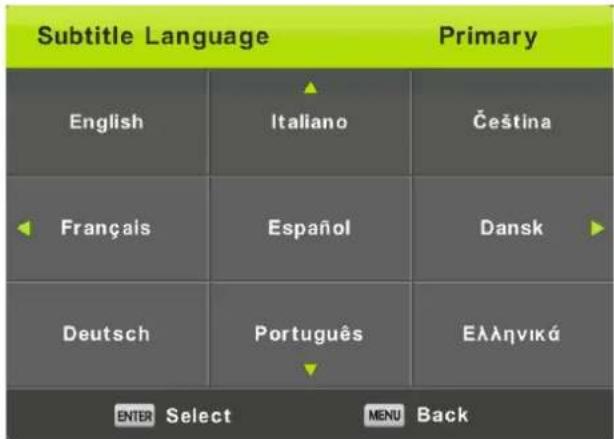FAR LD24EGH244 - Subtitle Language - 1