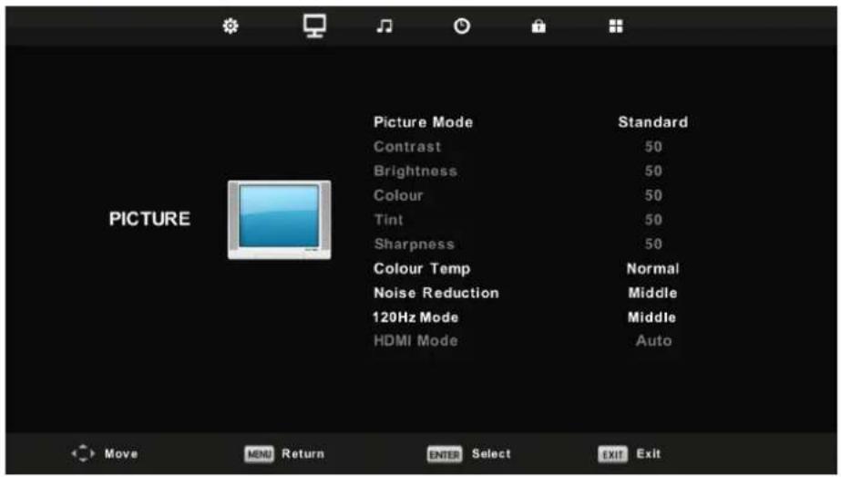 FAR LD24EGH244 - Picture Menu - 1
