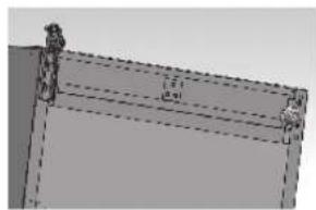 FAR K4070 - INSTRUCTIONS D'INVERSION DE PORTE DU CONGELATEUR - 5
