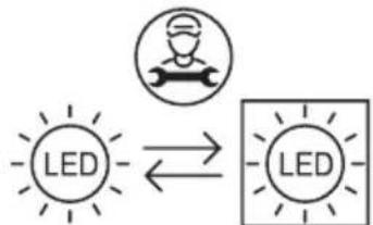 FAR DP2624IL - Changement de l'ampoule - 1