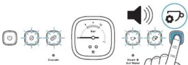 ELECTROLUX Explore 800 E8EC1-8BP - Aby dostosować temperaturę ekstrakcji kawy - 1