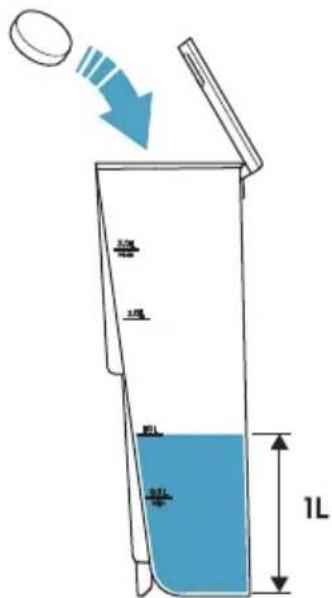 ELECTROLUX Explore 800 E8EC1-8BP - To prepare a descaling solution - 1