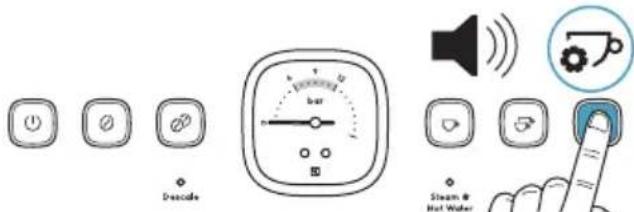 ELECTROLUX Explore 800 E8EC1-8BP - Kavos išgavimo temperatūros pritaikymas - 3