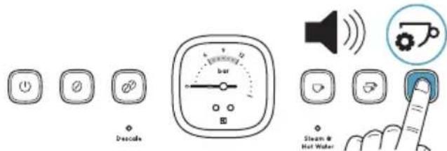 ELECTROLUX Explore 800 E8EC1-8BP - Налаштування температури екстракції кави - 3