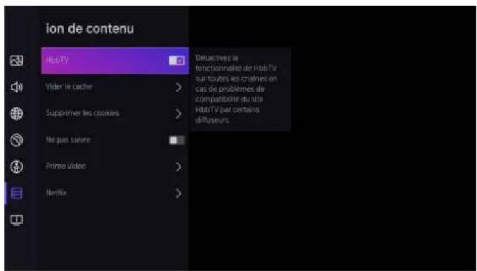 FAR UD50EGH244S - Paramétrage des applications - 1