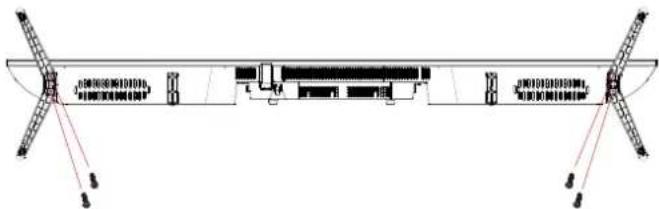 FAR UD50EGH244S - Instructions d'installation du socle du téléviseur - 1