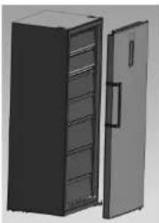 SABA UF3820NFW - Reversing the door - 5