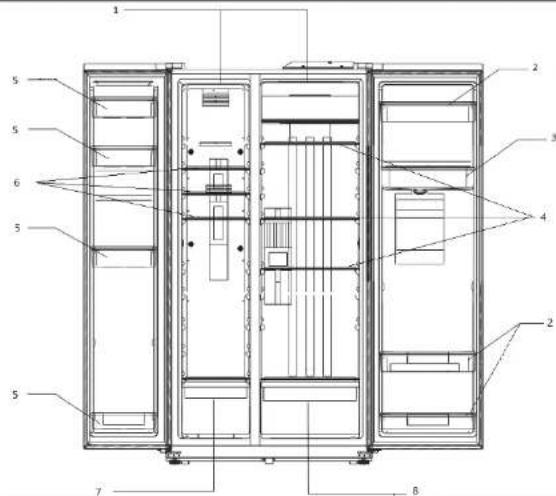 SABA SBS5625WDDKD - DESCRIPTION DE L'APPAREIL - 1