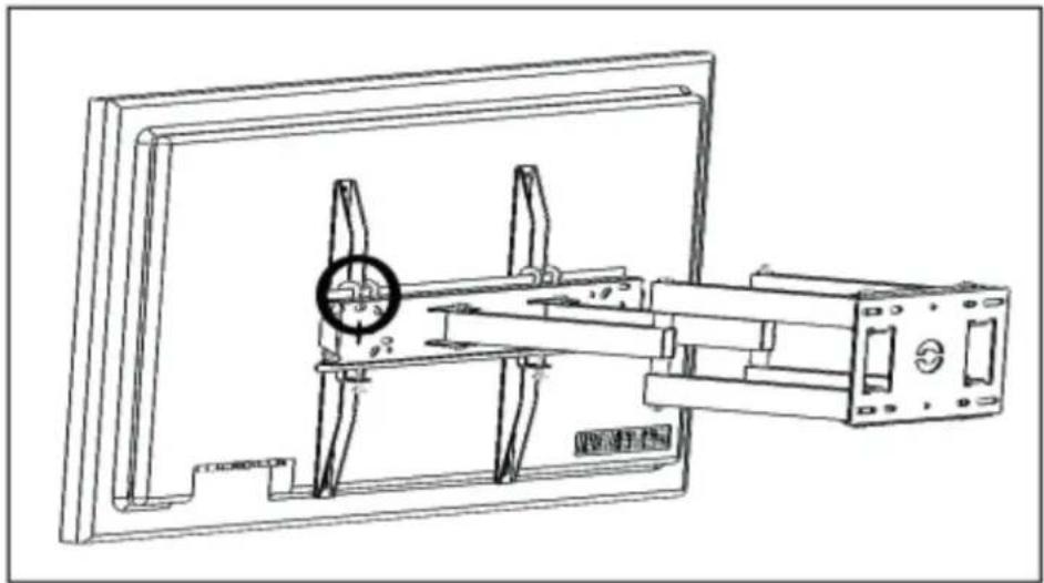 Irradio STV-IR-3970-3 - Step 6 – Attach the TV to the arm - 1