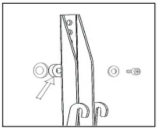 Irradio STV-IR-3970-3 - Step 3- Option 2: attaching the vertical brackets to TVs with irregular or obstructed backs - 2