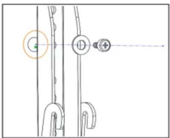 Irradio STV-IR-3255-3 - Step 3- attaching the vertical brackets to TV - 2