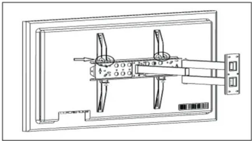 Irradio STV-IR-3255-3 - Schritt 6 - Befestigen Sie den Fernseher am Arm - 1
