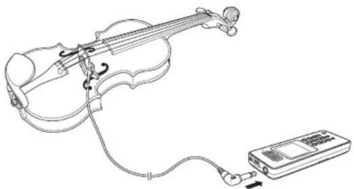 TASCAM PT-7 - Emploi d'un microphone externe - 1