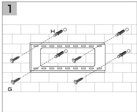 KRUX KRX0060 - TILTING TV MONITOR WALL MOUNT - 1