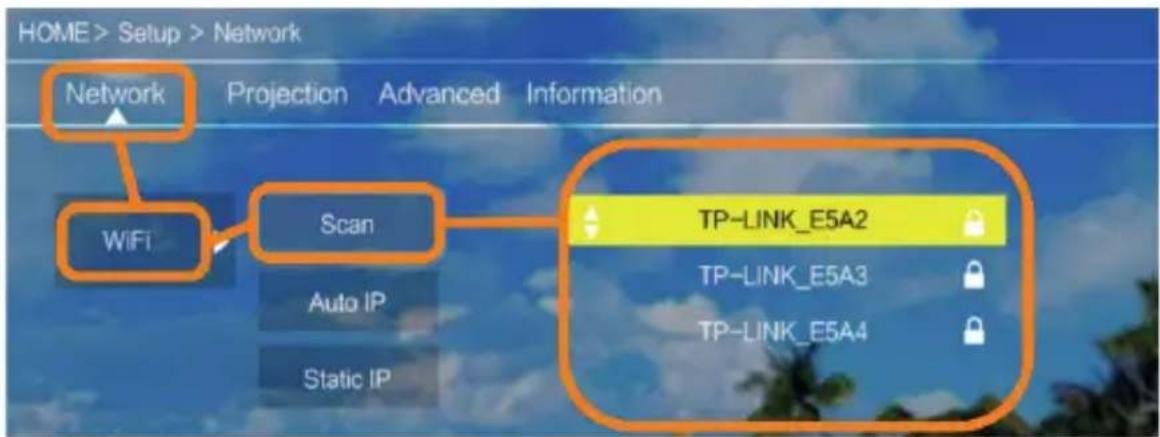 Overmax Multipic 3.5 - Prisijungimas prie „Wi-Fi“ tinklo - 2