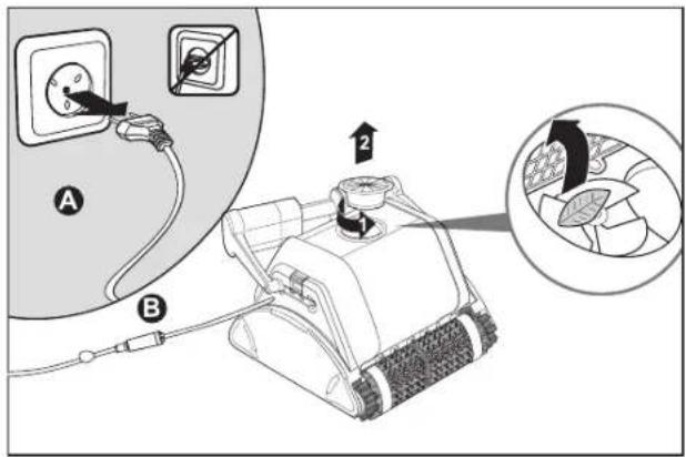 DOLPHIN PROX 2 - Desenchufe la fuente de alimentación - 1