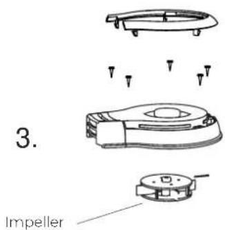 GRE Wet Runner Plus RBR75 - Maintenance and replacement of impeller: - 4