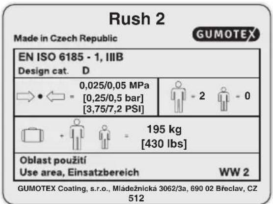 Gumotex Rush 2 - Spôsob likvidácie obalu - 2