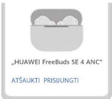 HUAWEI FreeBuds SE 4 - Susiejimas ir prisijungimas - 2