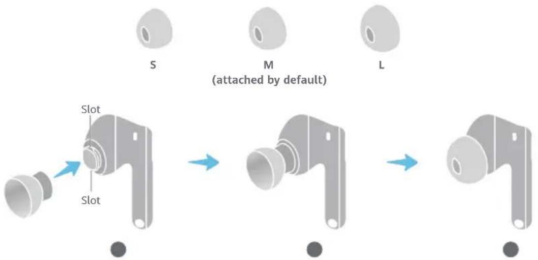 HUAWEI FreeBuds SE 4 - Selecting a pair of ear tips - 1
