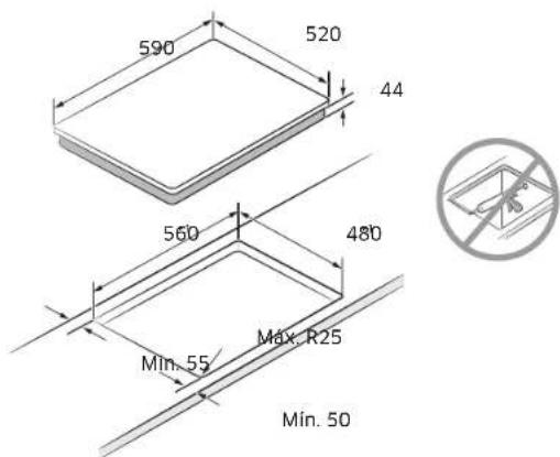 SAMSUNG NZ64B5066HK - Instalar a placa - 2