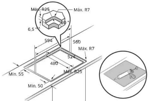SAMSUNG NZ64B5066HK - Instalar a placa - 4