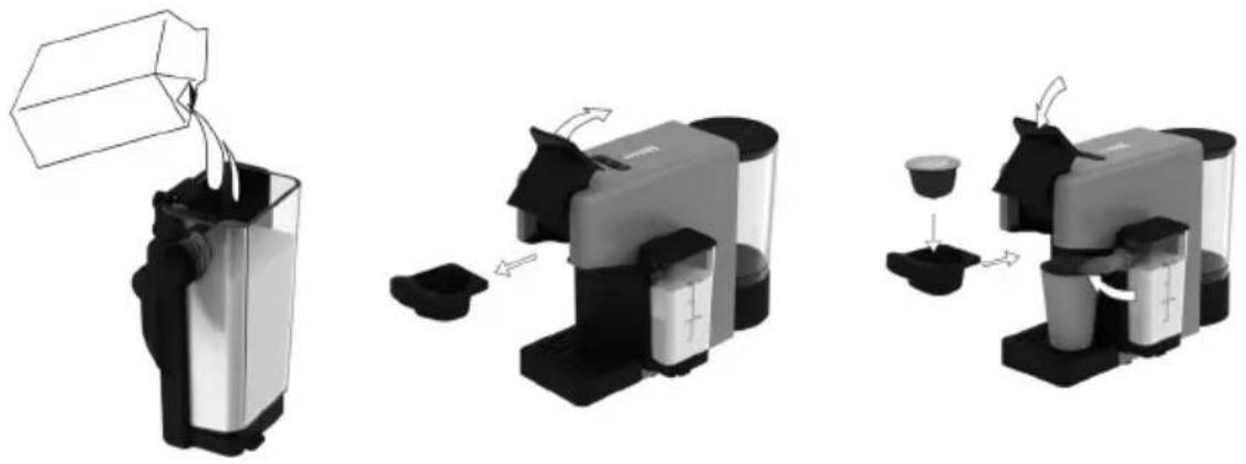 Sogo SS-7660 - CÓMO PREPARAR UN CAFÉ LATTE Montaje / Desmontaje del sistema Rapid Latte cup - 2