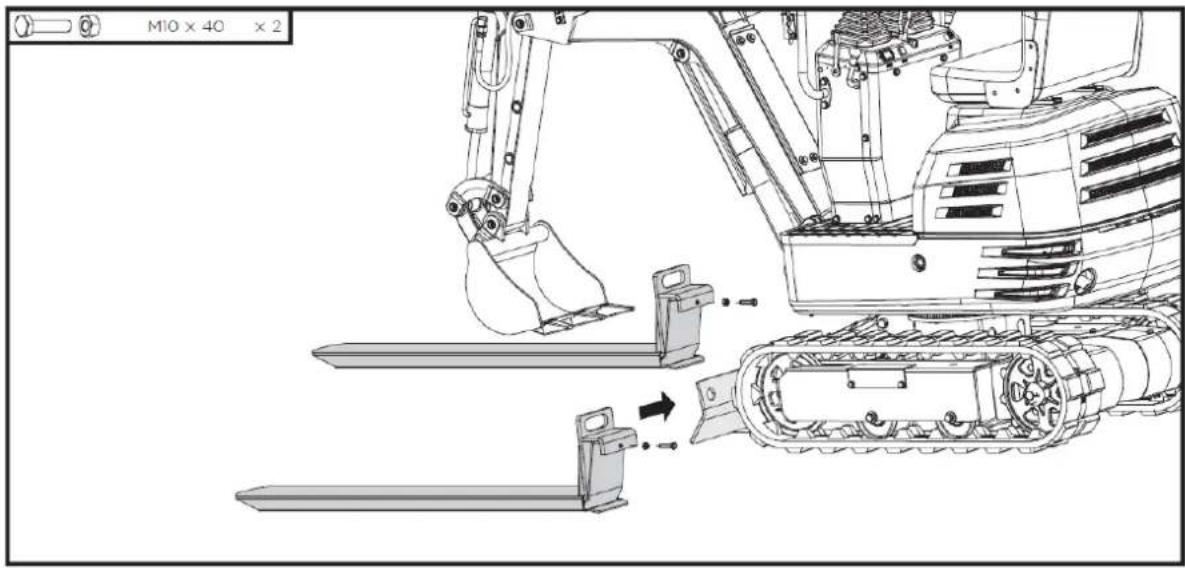 Hillvert HT-MIEX_01 - Einbau von Palettengabeln - 1