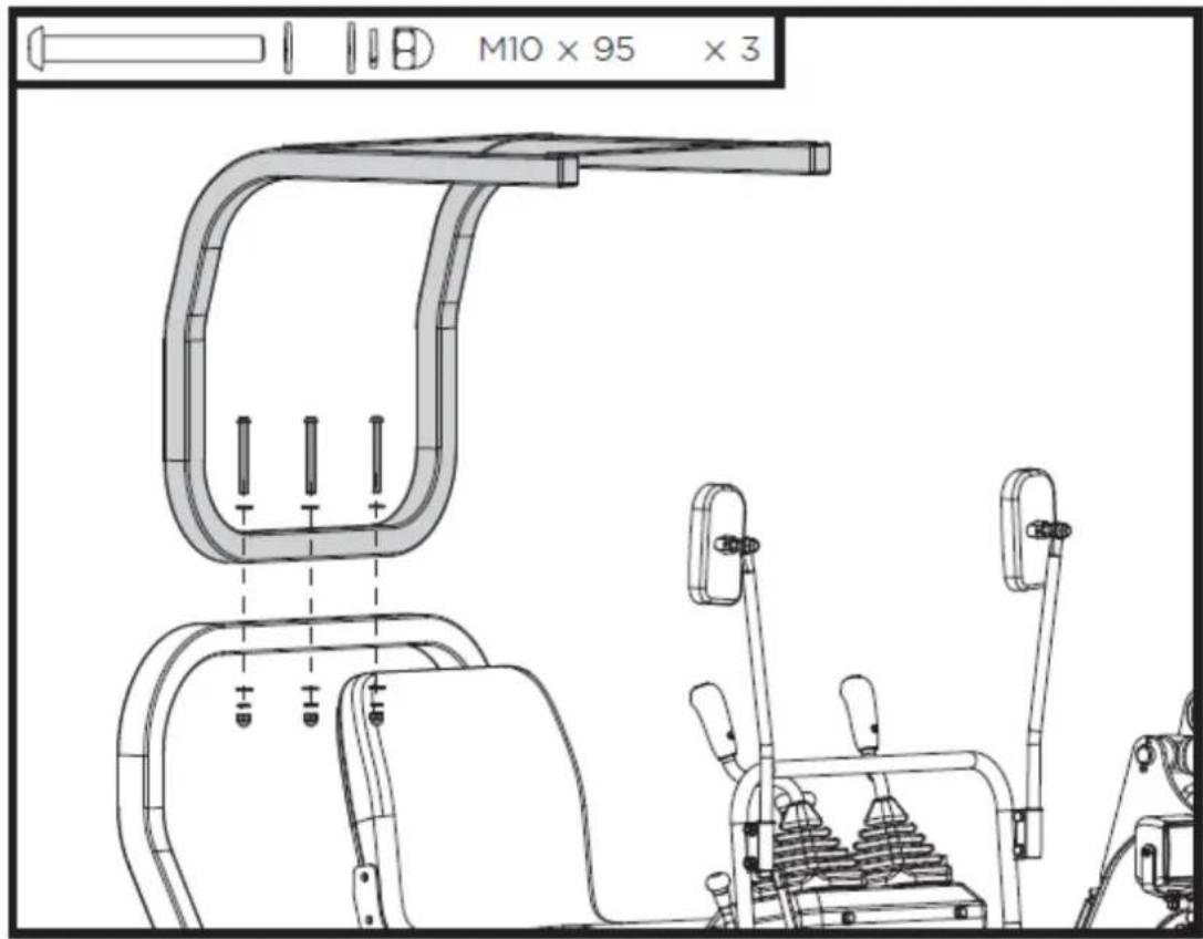 Hillvert HT-MIEX_01 - Installation des Vordachs - 2