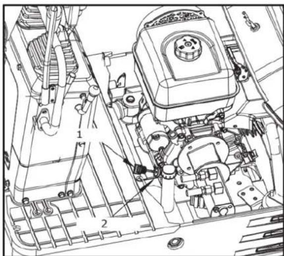 Hillvert HT-MIEX_01 - Zkontrolujte hladinu motorového oleje - 2