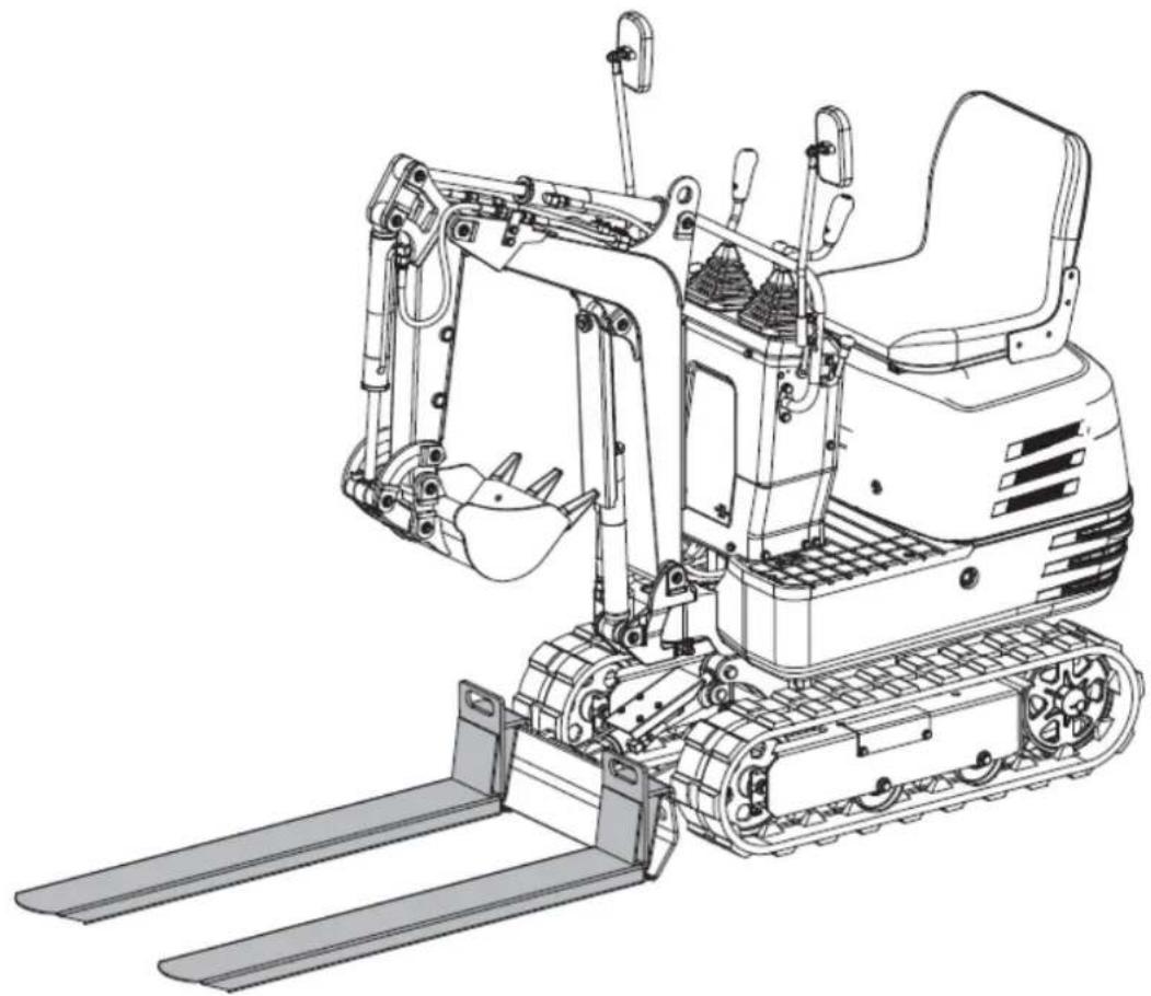 Hillvert HT-MIEX_01 - Palettengabeln (separat erhältlich) - 1