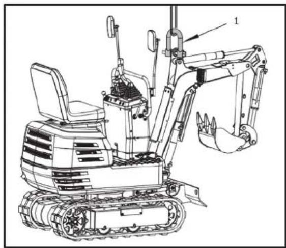 Hillvert HT-MIEX_01 - AVVERTENZA! La ruspa deve essere sollevata. - 1