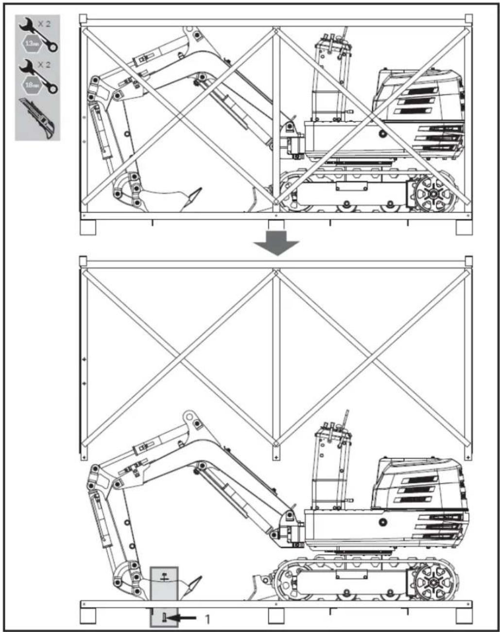 Hillvert HT-MIEX_01 - Auspacken des Containers - 1