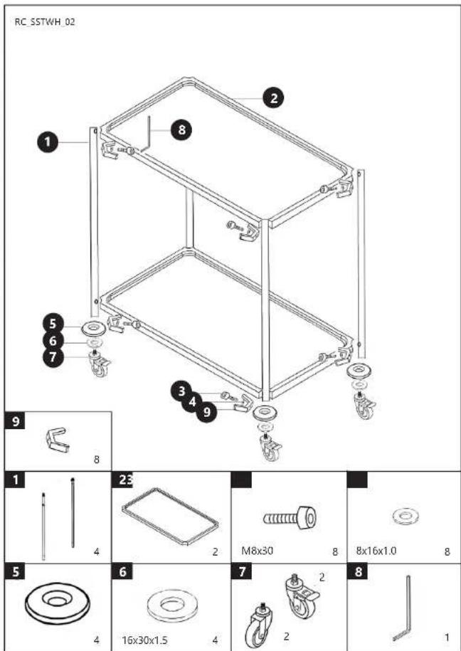 RC_SSTWH_02 1 2 8 5 6 7 3 4 9 9 8 1 23 4 2 M8x30 8 8x16x1.0 8 5 6 7 2 8 4 16x30x1.5 4 2 1