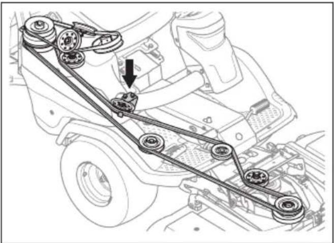 HUSQVARNA Rider P 524XR EFI - De PTO-riem vervangen - 10
