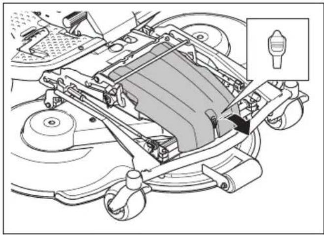HUSQVARNA Rider P 524XR EFI - Pour retirer le capot avant - 1