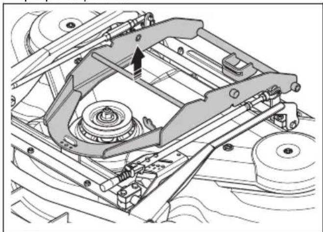 HUSQVARNA Rider P 524XR EFI - Pour remplacer la courroie du carter de coupe (C112, C112X, C122, C122X) - 3