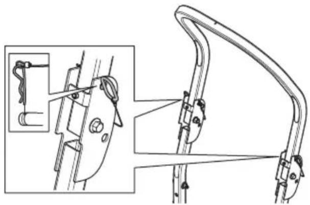 HUSQVARNA Rider P 524XR EFI - Het kantelbeveiligingssysteem (ROPS) in- en uitschakelen - 1