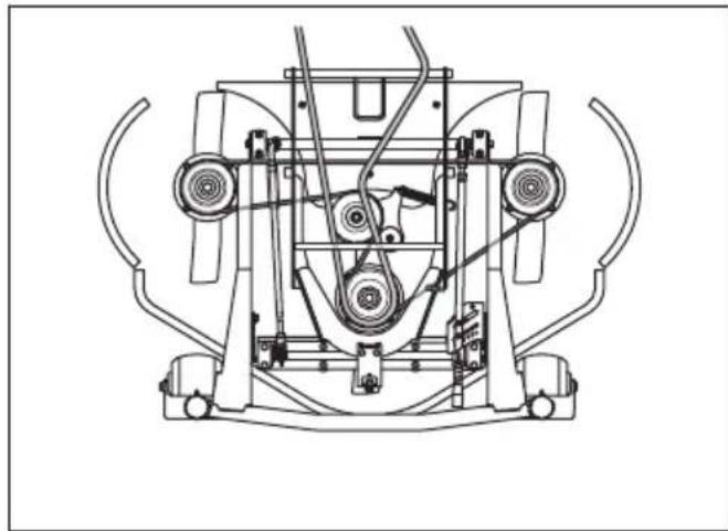 HUSQVARNA Rider P 524XR EFI - Pour remplacer la courroie du carter de coupe (C112, C112X, C122, C122X) - 8